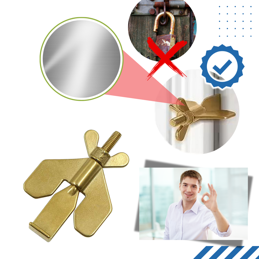 Universal No Drilling Travel Door Lock - Ozerty